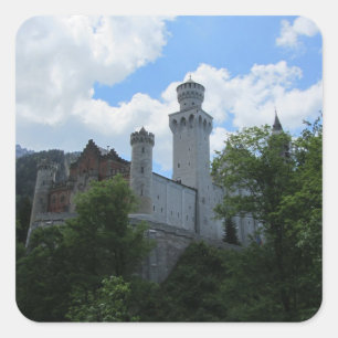 Adesivo Quadrado Castelo de Neuschwanstein