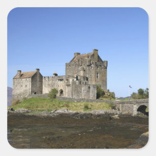 Adesivo Quadrado Castelo Eilean Donan, Escócia. O famoso Eilean 3