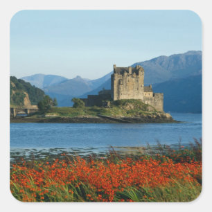 Adesivo Quadrado Castelo Eilean Donan, Highlands, Escócia 3