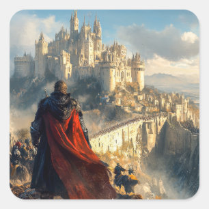 Adesivo Quadrado Castelo Medieval