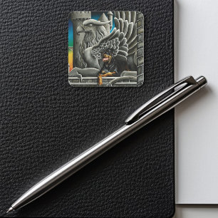 Adesivo Quadrado Castle Guardians