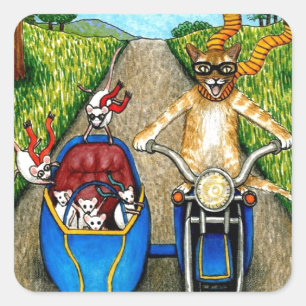 Adesivo Quadrado Cat 384