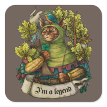 Cat Knight vintage impressão