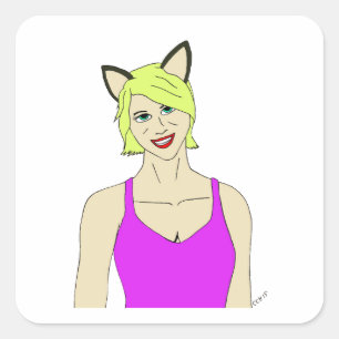 Adesivo Quadrado catadora