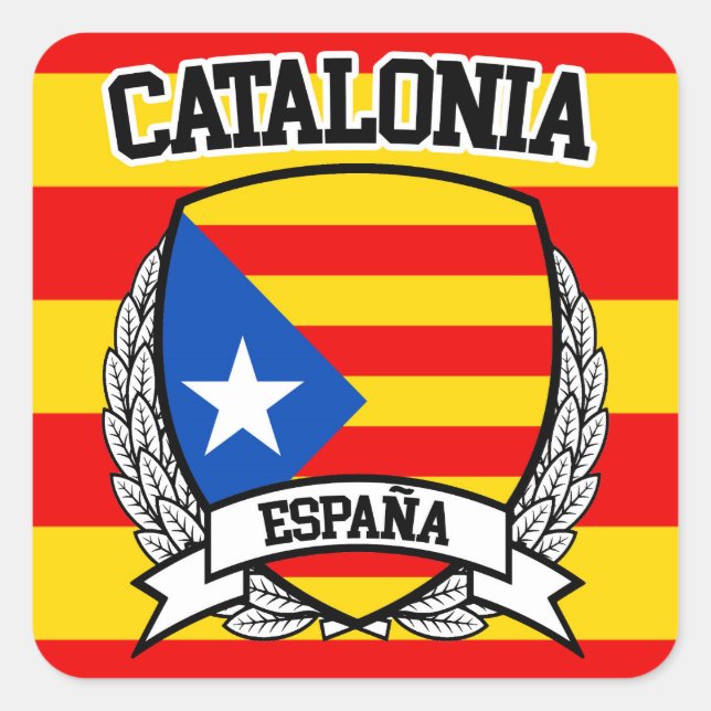 Adesivo Quadrado Catalunha (Frente)