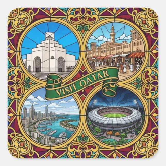 ADESIVO QUADRADO CATAR (Frente)