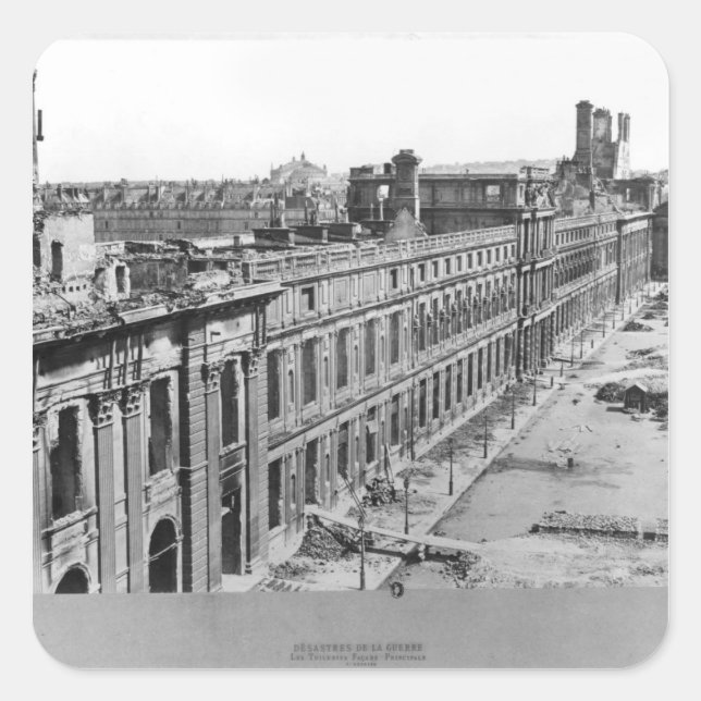 Adesivo Quadrado Catástrofes da Guerra (Frente)