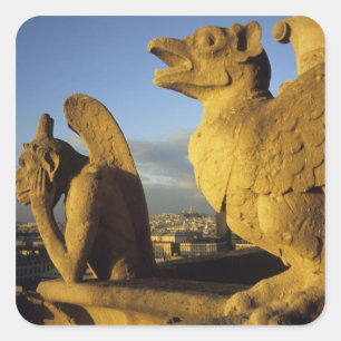 Adesivo Quadrado Catedral de Chimera, re-Dame, Paris, França