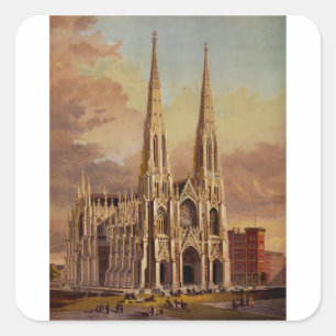 Adesivo Quadrado Catedral de São Patrício em Midtown Manhattan