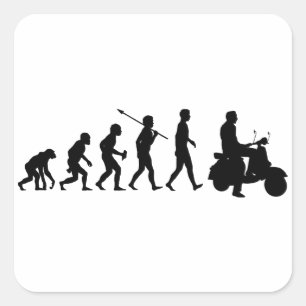 Adesivo Quadrado Cavaleiro do patinete