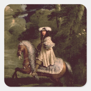 Adesivo Quadrado Cavaleiro no azul