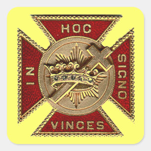 ADESIVO QUADRADO CAVALEIROS TEMPLAR