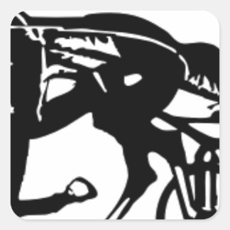 Adesivo Quadrado Cavalo de Corrida de Harness