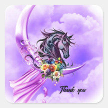 Cavalo selvagem colorido Elegante