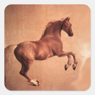 ADESIVO QUADRADO CAVALO VERMELHO