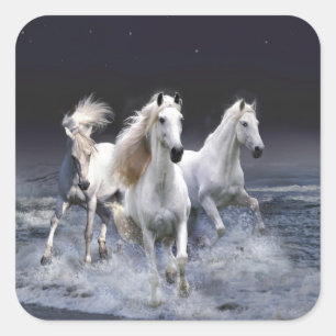 Adesivo Quadrado Cavalos travesseiros decorativos