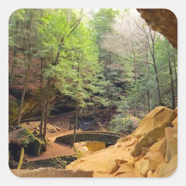 Adesivo Quadrado Caverna do Velho (Frente)