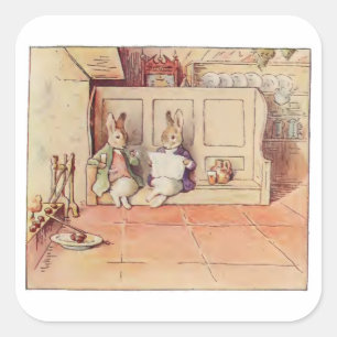 Adesivo Quadrado Cecily Parsley's Nursery Rhymes de Beatrix Potter
