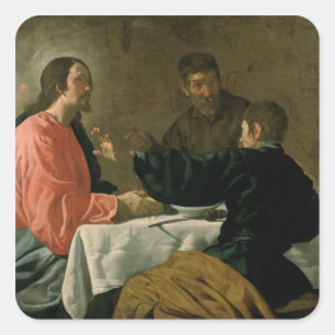 Adesivo Quadrado Ceia em Emmaus, 1620