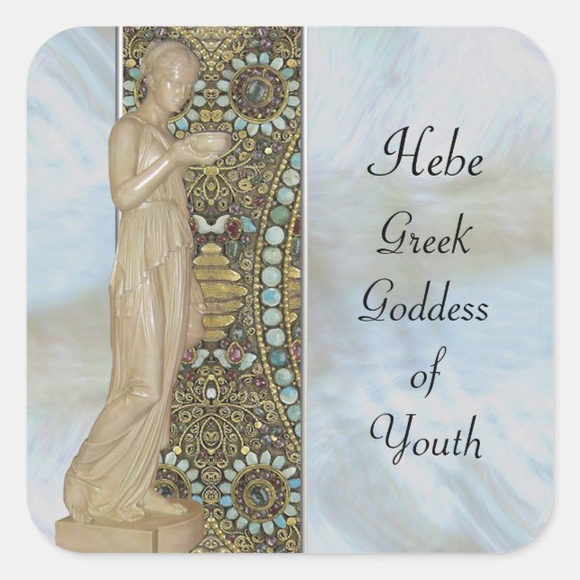 Adesivo Quadrado Celebrando o Vestido da Deusa (Frente)