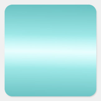 Adesivo Quadrado Celeste Horizontal e Gradiente do Teal