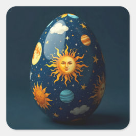 Adesivo Quadrado Celestial Easter Egg