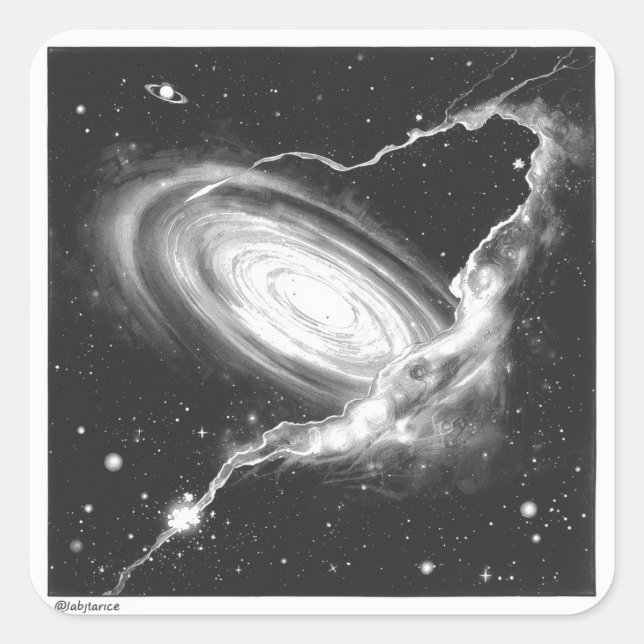 Adesivo Quadrado Celestial Ink Dreams (Frente)