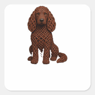 Adesivo Quadrado Celtic Knot Irish Doodle
