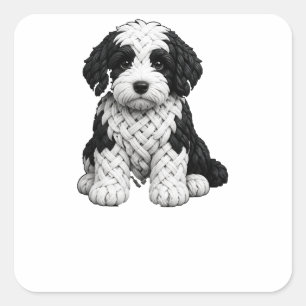 Adesivo Quadrado Celtic Knot Sheepadoodle