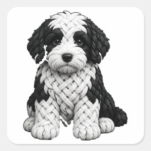 Adesivo Quadrado Celtic Knot Sheepadoodle