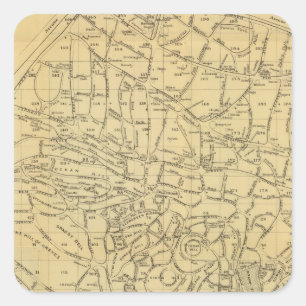 Adesivo Quadrado Cemitério de madeira verde