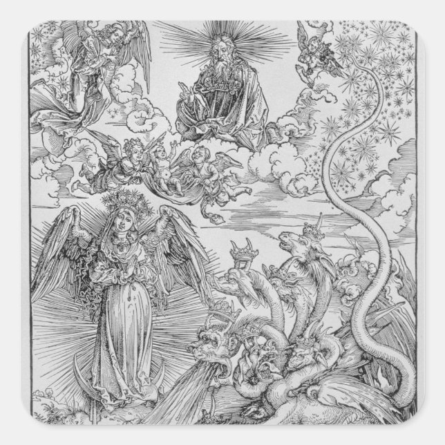 Adesivo Quadrado Cena apocalíptica (Frente)