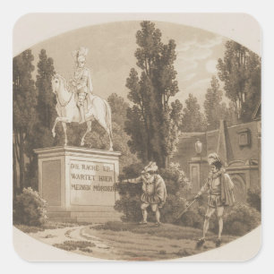 Adesivo Quadrado Cena 'de Don Giovanni