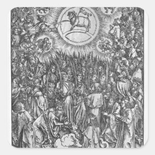 Adesivo Quadrado Cena do Apocalipse, Adoração do