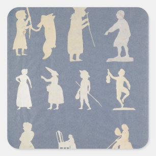 Adesivo Quadrado Cena do gênero