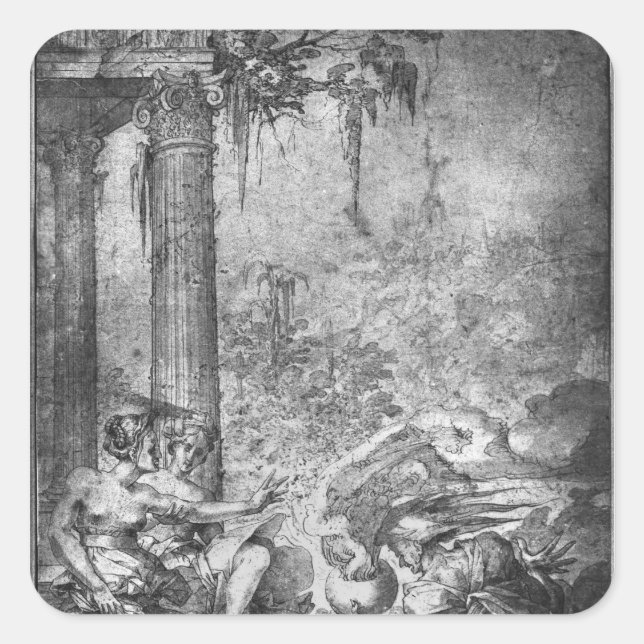 Adesivo Quadrado Cena Mágica (Frente)