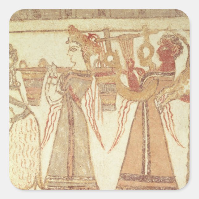 Adesivo Quadrado Cena ritual do culto (Frente)