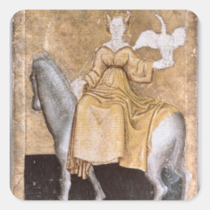 Adesivo Quadrado Cenas de hawking courtly