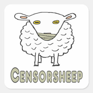 Adesivo Quadrado Censura