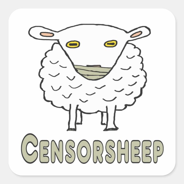Adesivo Quadrado Censura (Frente)