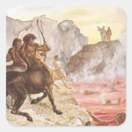 Adesivo Quadrado Centaur Archers-Inferno Square Sticker