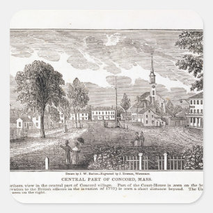 Adesivo Quadrado Central da concórdia, 'de histórico