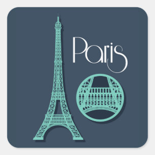 Adesivo Quadrado Cerceta de Paris