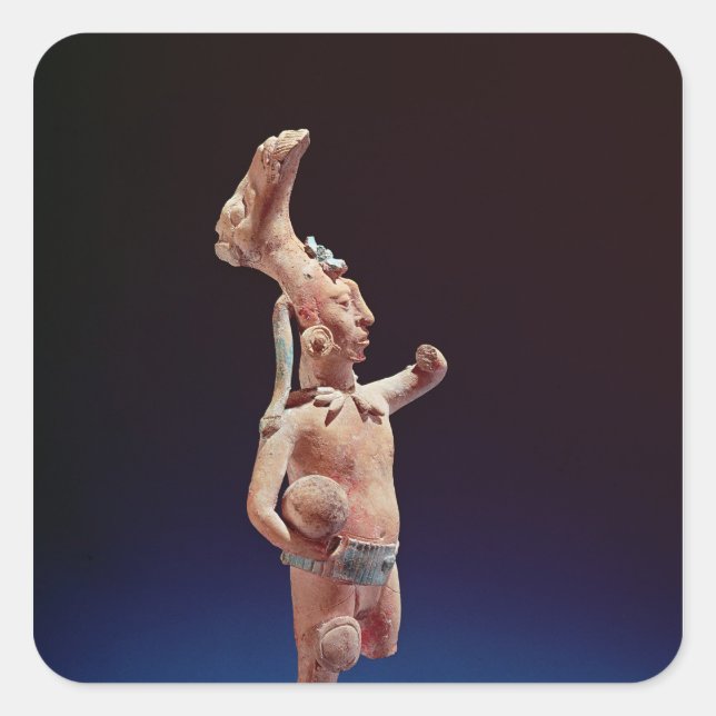 Adesivo Quadrado Ceremonial Ballplayer, Ilha de Jaina, c.600 (Frente)