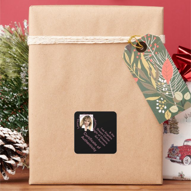 Adesivo Quadrado Certificado de Autenticidade (Feriado)