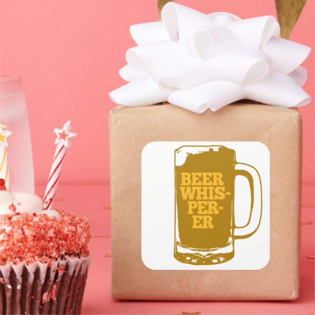 Adesivo Quadrado Cerveja Whisperer Mug (Festa)