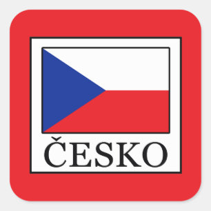Adesivo Quadrado Česko