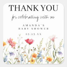 Chá de Bebê Gratidão Flor Silvestre