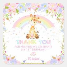 Chá de fraldas De Aniversário Da Girafa Bonita Obr