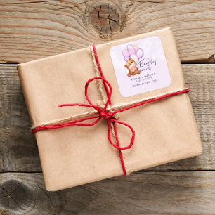 Adesivo Quadrado Chá de fraldas de Espera de Abertura de Água